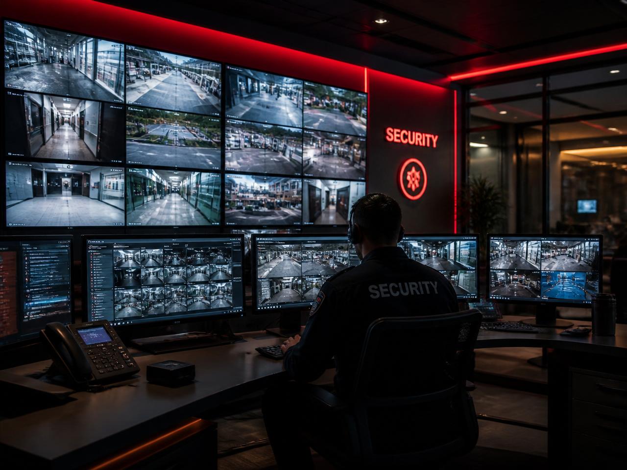 Modern CCTV control room
